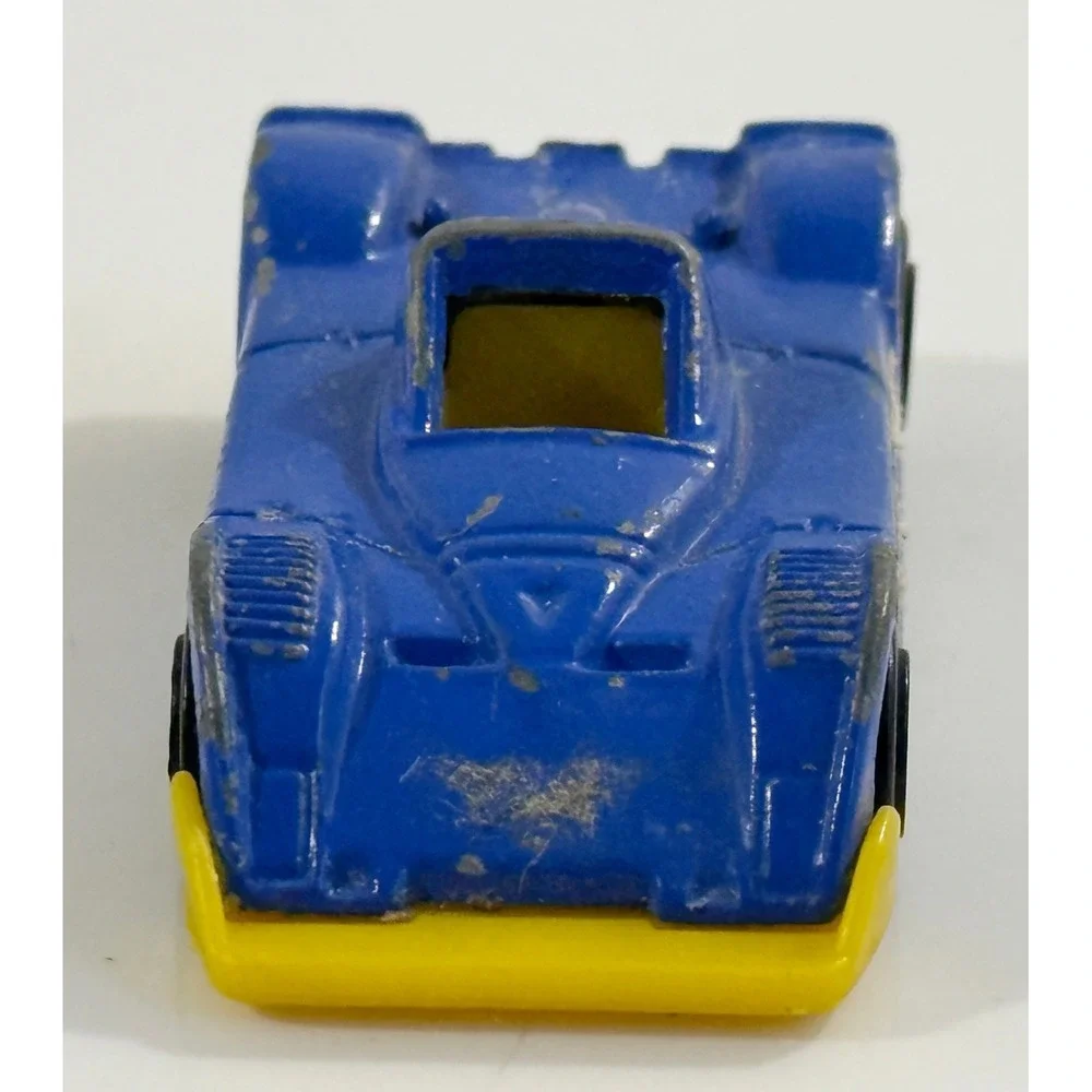 Matchbox Group C Racer Kids Toy Car Blue Yellow 1984 Vintage Diecast
